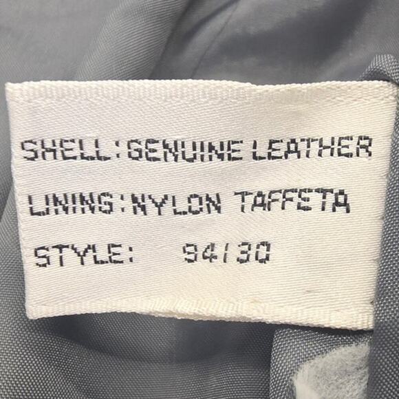 Vintage Wilsons Gray Leather V Jacket Detachable Plush Liner Women's 12 (Small) - Picture 9 of 9